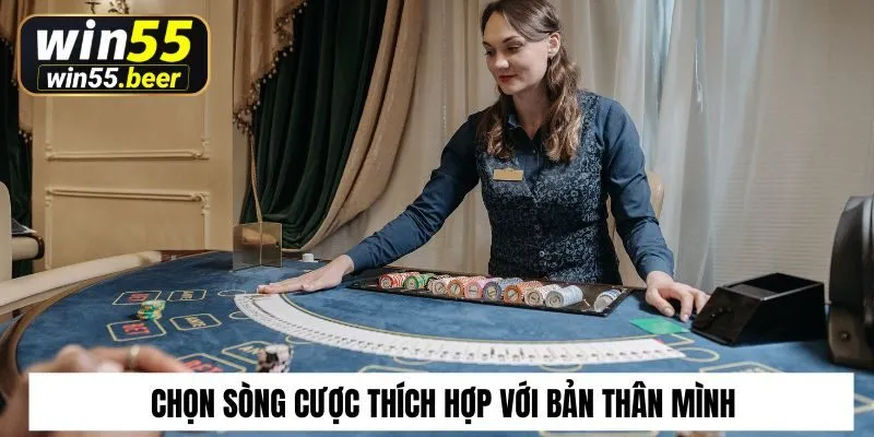 Chọn sòng cược thích hợp với tài chính có bản thân người dùng