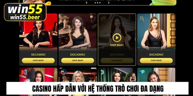 Casino hấp dẫn với hệ thống trò chơi đa dạng