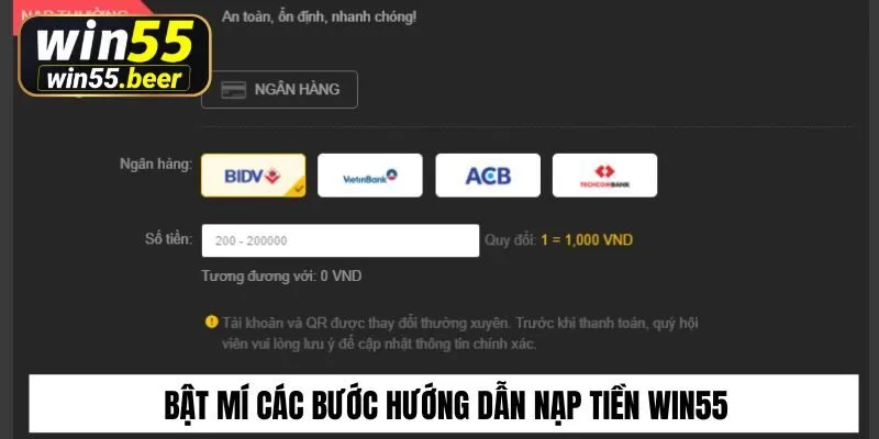 Bật mí các bước hướng dẫn nạp tiền tại sân chơi cá cược