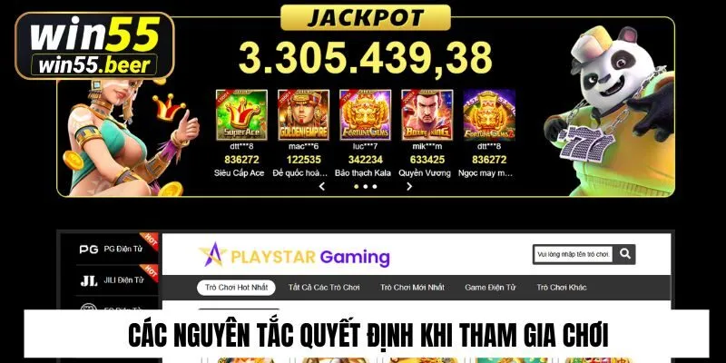 Các nguyên tắc quyết định khi tham gia chơi