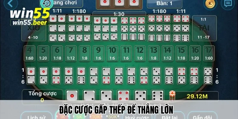 Đặc cược gấp thếp để thắng lớn